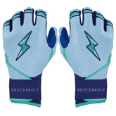 Bear Series Long Cuff Batting Gloves - Tidal Blue