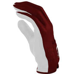 Bear Series Golf Gloves (On Left, 2-Pack) - College Station Maroon