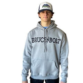 "BRUCE BOLT" Hoodie - Grey/Black