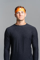 Performance Wide Headband - Orange