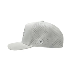 "BRUCE BOLT" Standard Snapback Hat - White