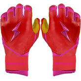 Harrison Bader Signature Series Long Cuff Batting Gloves - Pink