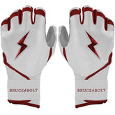 Chrome Series Long Cuff Batting Gloves - Maroon