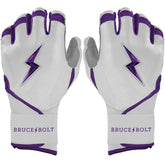 Chrome Series Long Cuff Batting Gloves - Purple