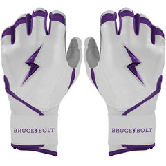 Chrome Series Long Cuff Batting Gloves - Purple