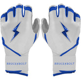 Chrome Series Long Cuff Batting Gloves - Royal