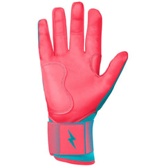 Max Clark Signature Series Long Cuff Batting Gloves - Pink/Teal