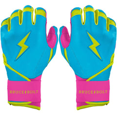 Bear Series Long Cuff Batting Gloves - Caribbean Blue