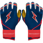 Patriot Series Long Cuff Batting Gloves - Fourth of July