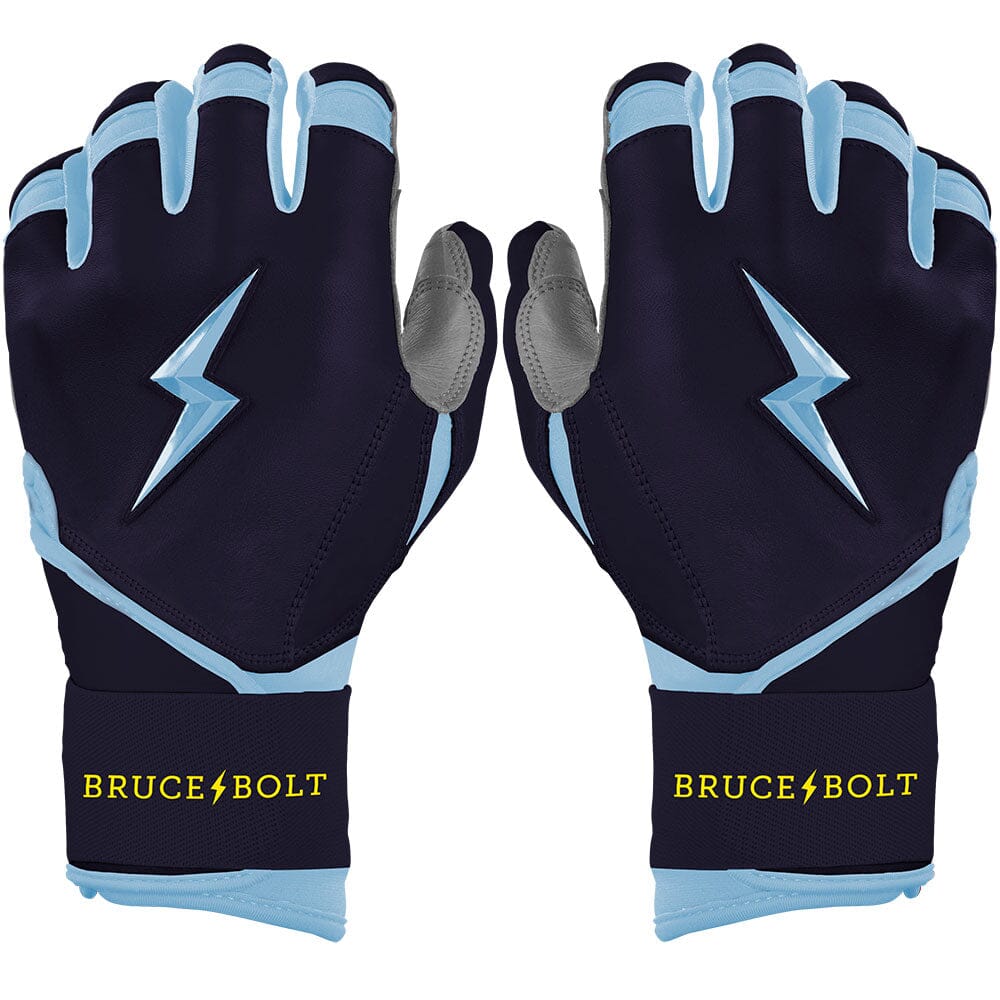 Bear Series Long Cuff Batting Gloves - Tampa Blue