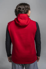 BOLT Sleeveless Hoodie - Red/Red Bolt