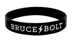 "BRUCE BOLT" Silicone Stretch Bracelet - Black