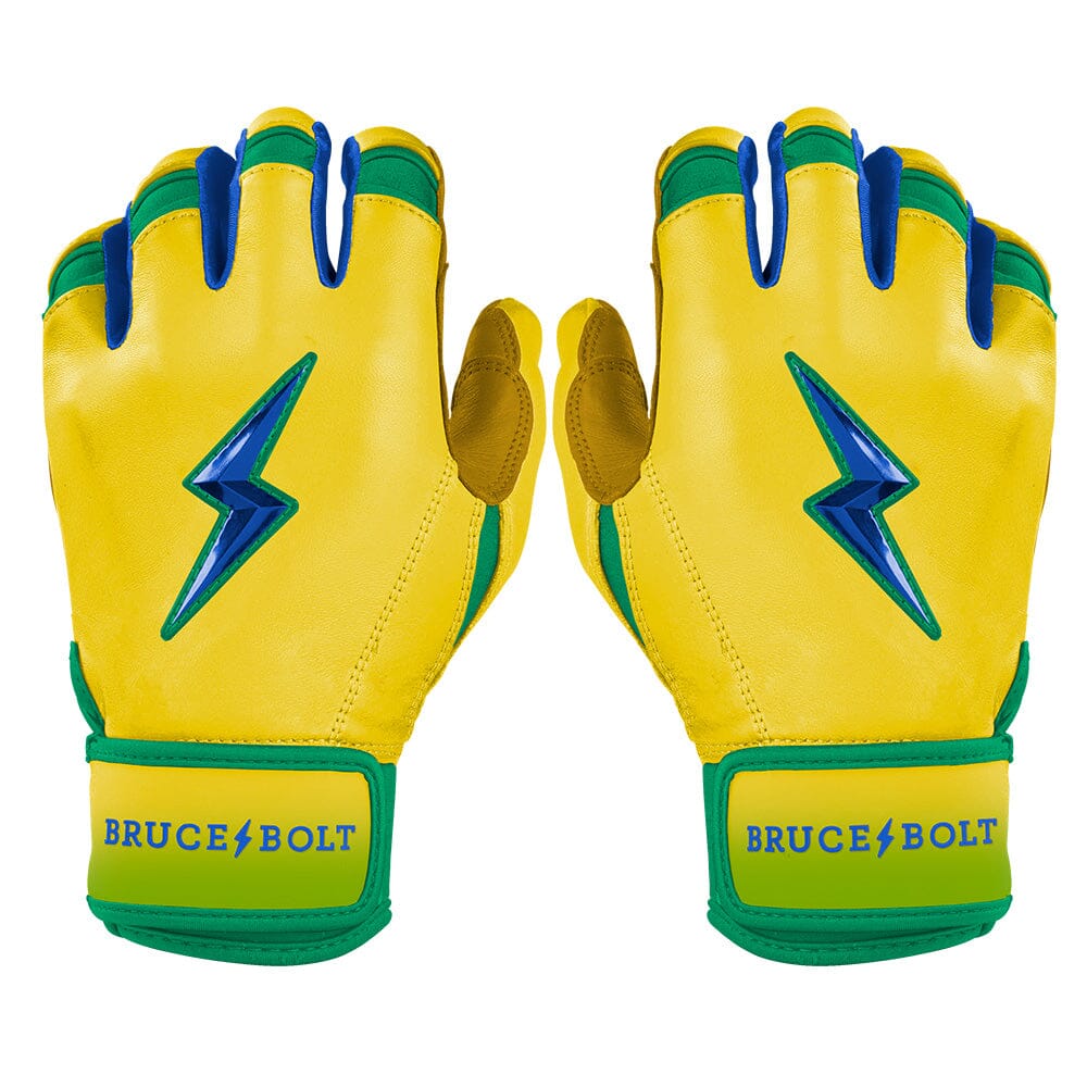 Coach RAC Creator Series Short Cuff Batting Gloves - Yellow
