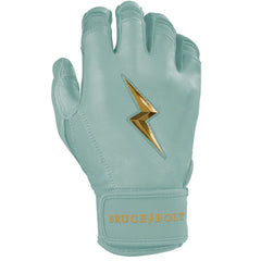 King of JUCO Creator Series Short Cuff Batting Gloves - Mint/Gold
