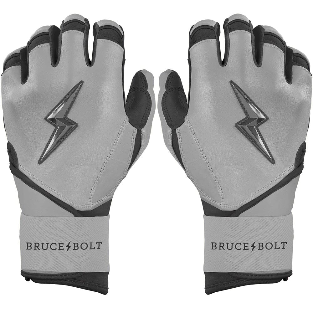 Grey Series Long Cuff Batting Gloves - Charcoal