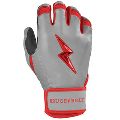 Grey Series Short Cuff Batting Gloves - Red