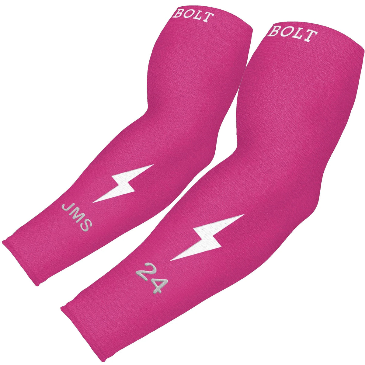 Personalized Graduated Compression Premium Arm Sleeve - Pink