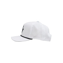 "Flying B" Pre-Curved Golf Rope Hat - White
