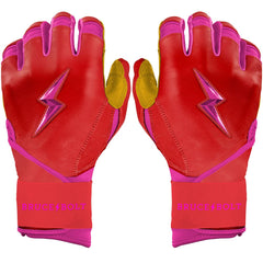 Harrison Bader Signature Series Long Cuff Batting Gloves - Pink