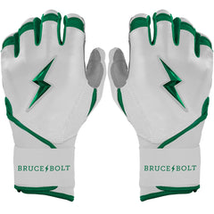 Chrome Series Long Cuff Batting Gloves - Green