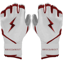 Chrome Series Long Cuff Batting Gloves - Maroon