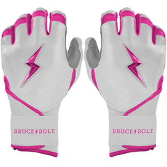 Chrome Series Long Cuff Batting Gloves - Pink