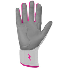 Chrome Series Long Cuff Batting Gloves - Pink