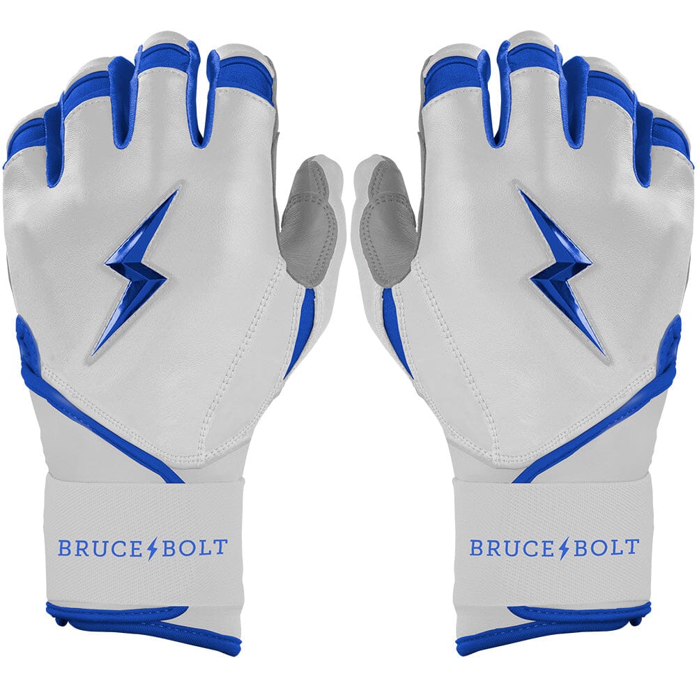 Chrome Series Long Cuff Batting Gloves - Royal
