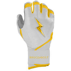 Chrome Series Long Cuff Batting Gloves - Yellow