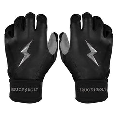 Chrome Series Short Cuff Batting Gloves - Black