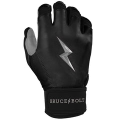 Chrome Series Short Cuff Batting Gloves - Black