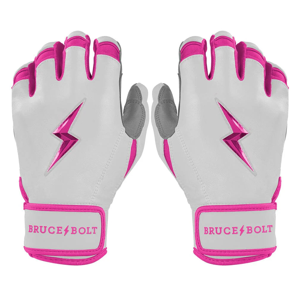 Chrome Series Short Cuff Batting Gloves - Pink