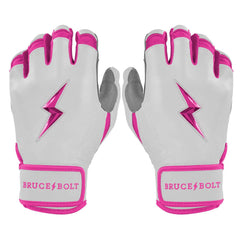 Chrome Series Short Cuff Batting Gloves - Pink