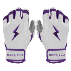 Chrome Series Short Cuff Batting Gloves - Purple