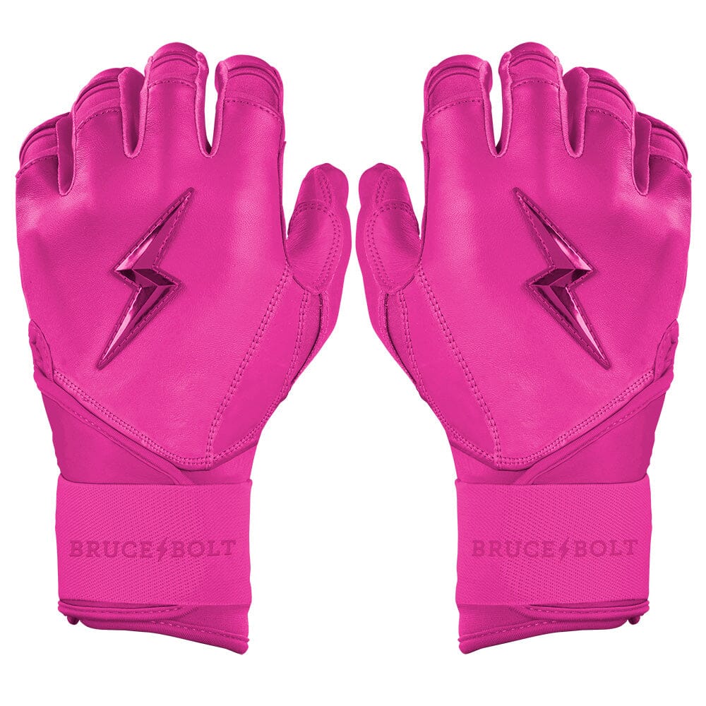 Max Clark Signature Series Long Cuff Batting Gloves - Pink