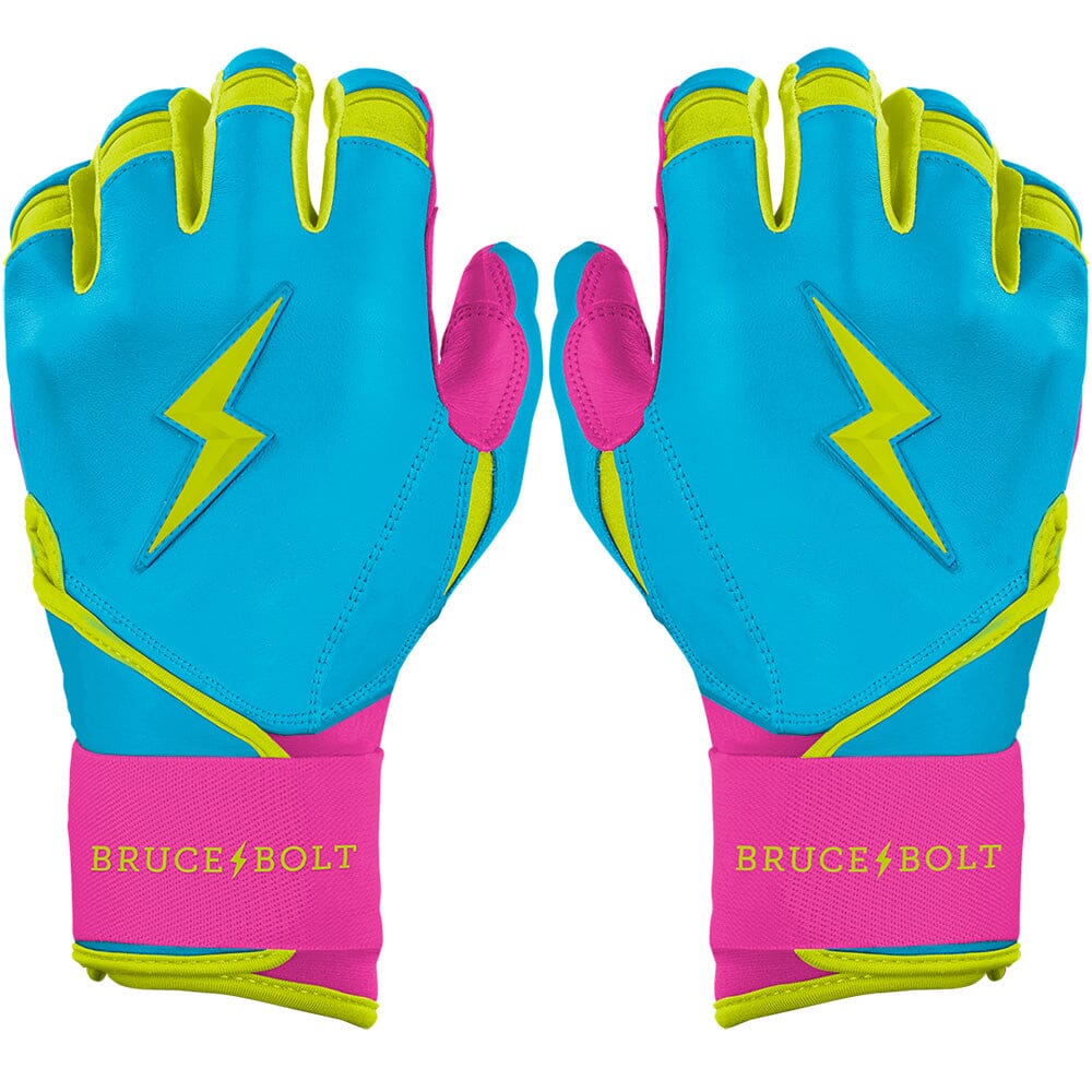 Bear Series Long Cuff Batting Gloves - Caribbean Blue