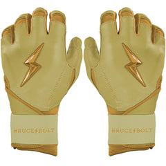 Gold Series Long Cuff Batting Gloves - Gold